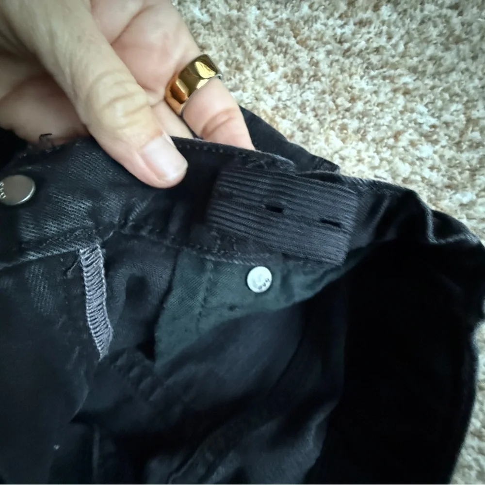 Gap youth black jeans size 10 adj waiste regular straight